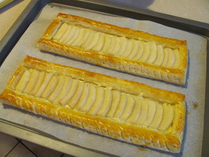 tarte feuilletee poires